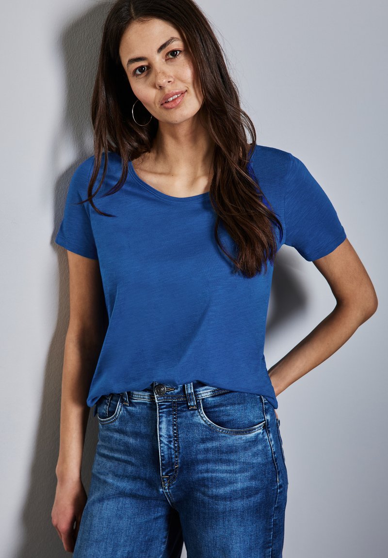 Street One T-shirt basic - blau