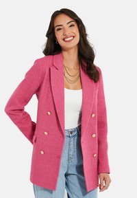 Threadbare CHANCEBOUCLE - Pitkä takki - pink