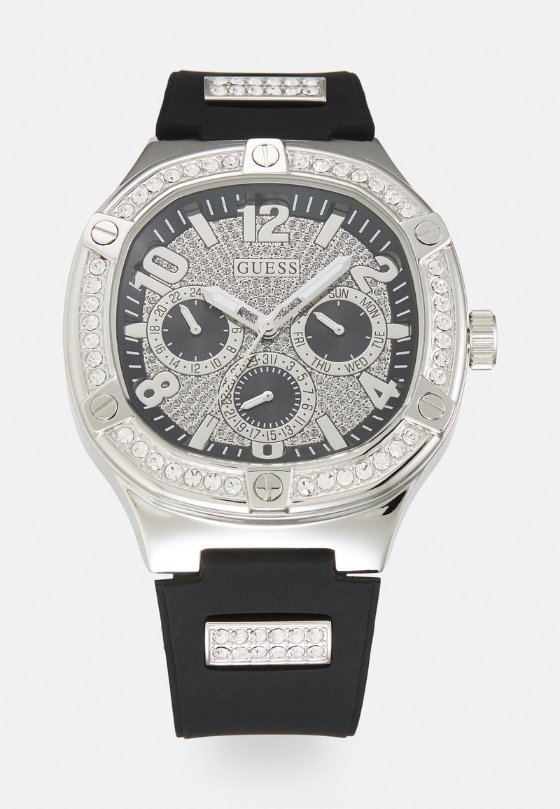 Guess - DUKE - Rannekello ajanottotoiminnolla - black glitz/silver tone, Suurenna