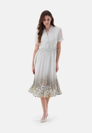 Blusenkleid - green off white