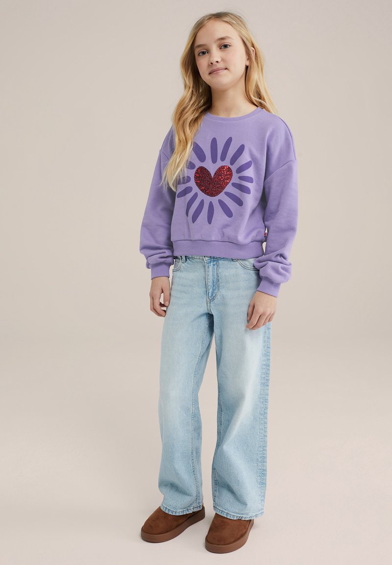WE Fashion - Športni pulover - purple, Povečajte