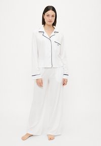Polo Ralph Lauren LONG SLEEVE PJ - Σετ πιτζάμας - white cloud