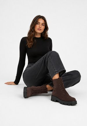 Salinyang, SALINYANG DAMEN STIEFELETTEN STIEFELETTEN - Platform ankle boots - braun