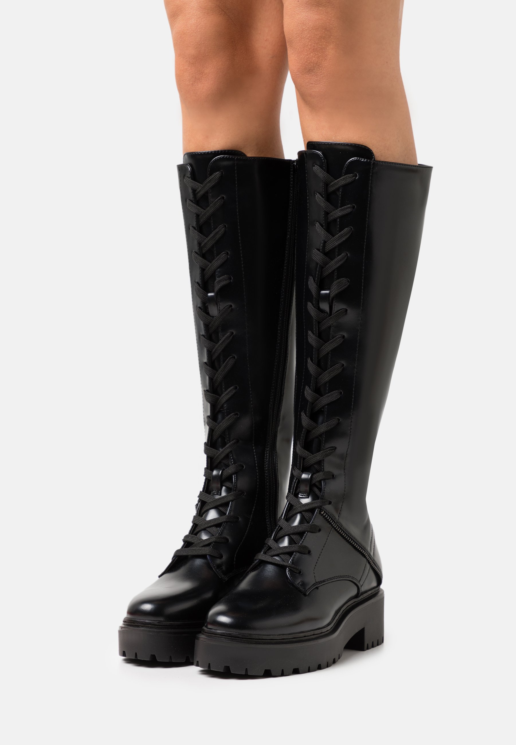 Even\u0026Odd Stivali con i lacci - black/nero - Zalando.it