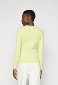 GANT STRETCH C NECK - Džemperis - pastel lime