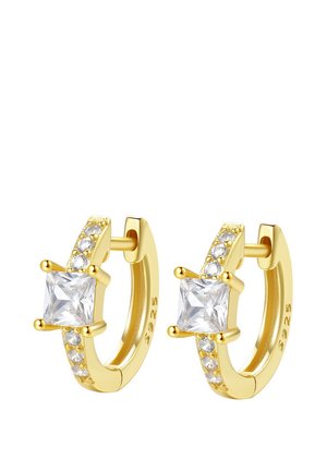 SQUARE HUGGIE HOOPS - Ohrringe - goldfarben