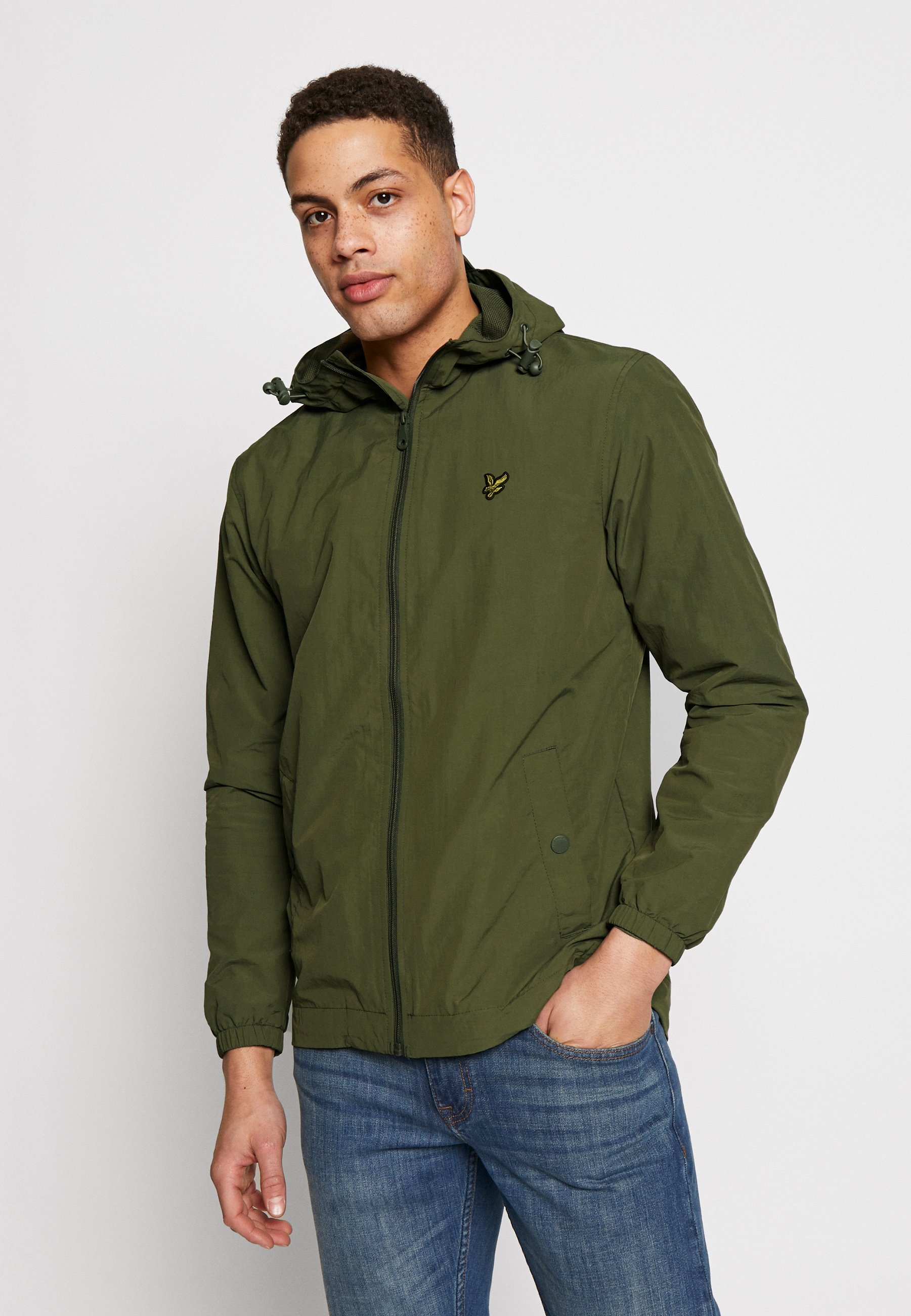ZIP THROUGH HOODED JACKET Lett jakke jet black ZIP THROUGH HOODED JACKET Lett jakke jet black