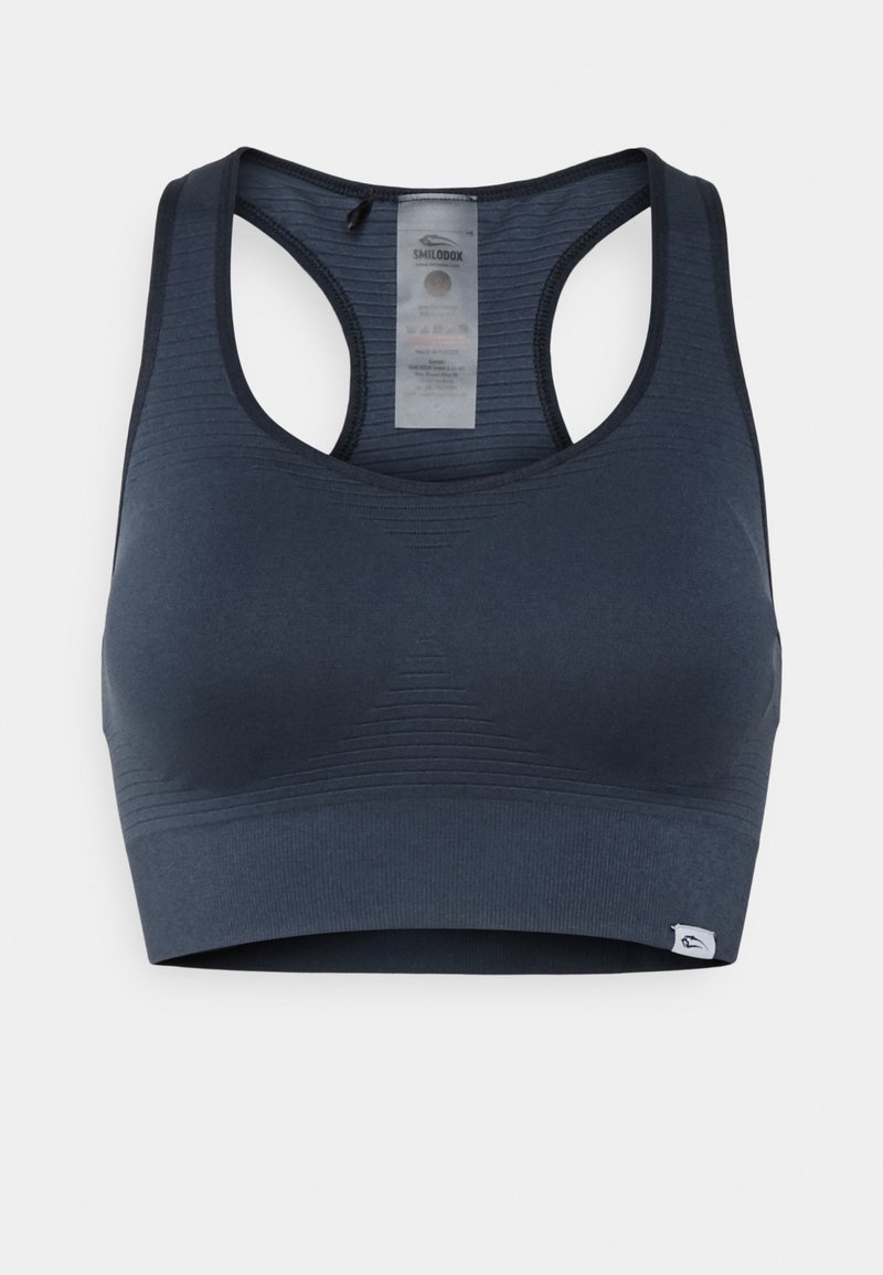 Damen Sportbekleidung | Smilodox SEAMLESS SPORTS BRA Sport-BH mit leichter Stützkraft dunkel blau/dunkelblau - LI38588 Damen Sportbekleidung | Smilodox SEAMLESS SPORTS BRA Sport-BH mit leichter Stützkraft dunkel blau/dunkelblau - LI38588