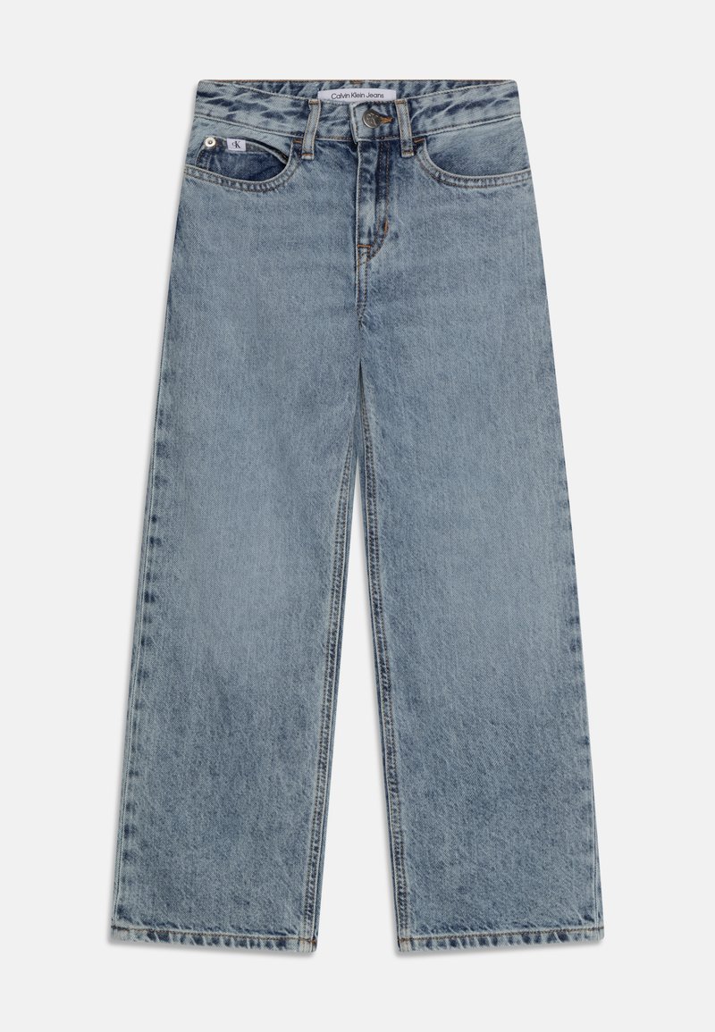 Calvin Klein Jeans WIDE LEG SALT PEPPER LIGHT Relaxed fit jeans