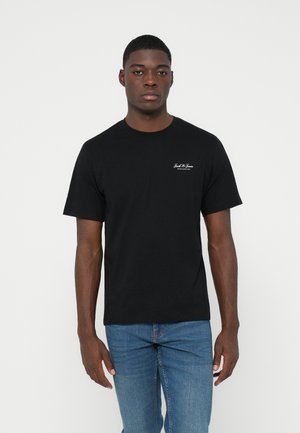 JJEARCHIVE GRAPHIC TEE O NECK - T-shirt print - black