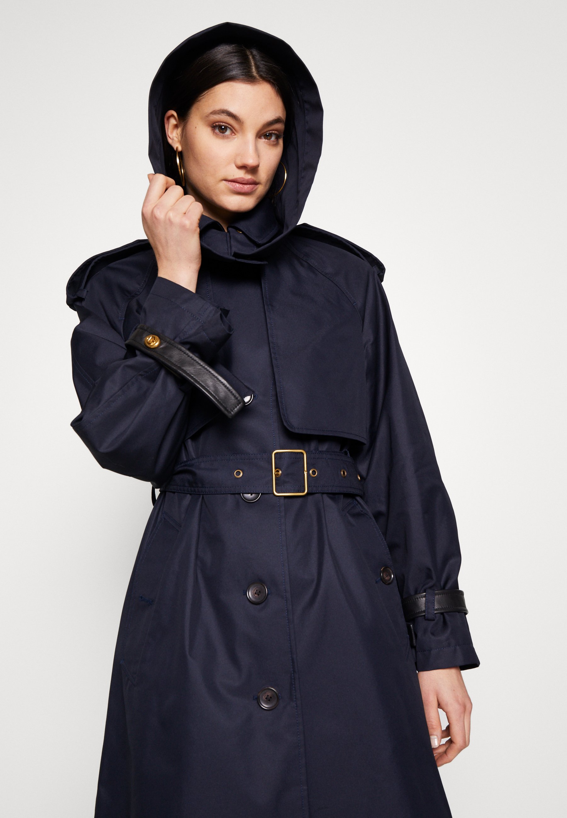Coach HOODED - Gabardina - raven blue/azul marino - Zalando.es