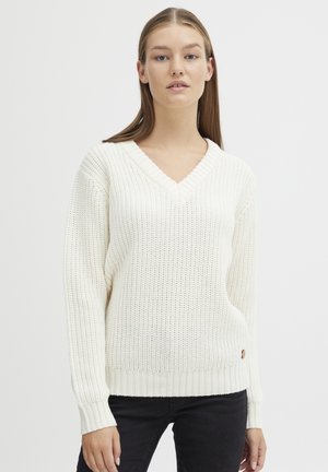 Oxmo NANNY - Strickpullover - cloud dancer