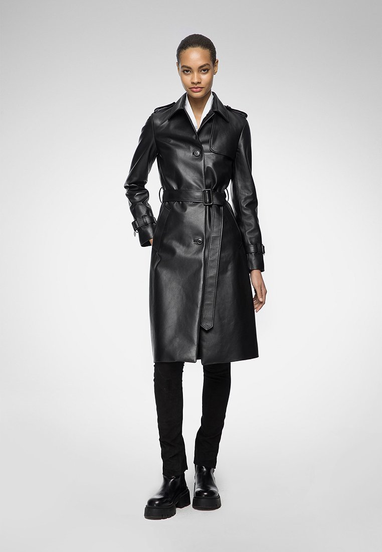 Vespucci by VSP Leren jas zwart Vespucci by VSP Leren jas zwart