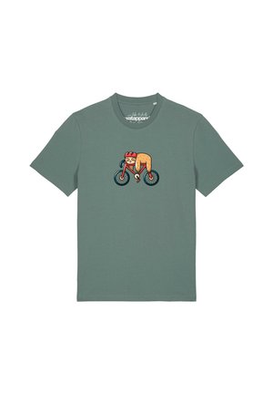 watapparel SLOTH UNISEX - Print T-shirt - green bay