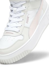 Puma CARINA STREET MID - Visoki športni copati - white frosty pink feather gray