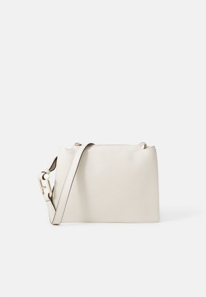 Heled chabluri kott 轻 beige, tekstureeritud pinna ja rihmaga õlavarre kott, millel on lukuga sulgemine, lihtne ristkülikukujuline disain.