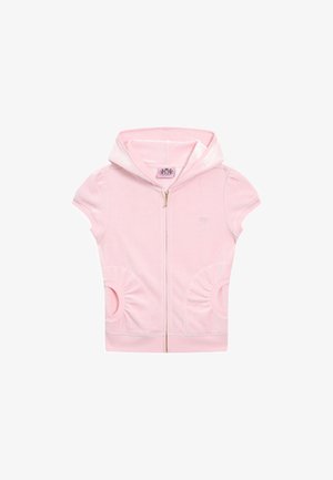 HERITAGE CAPPED SLEEVE - Sweat zippé - juicy pink