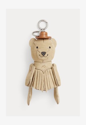 Polo Ralph Lauren, WESTERN POLO BEAR LEATHER BAG CHARM - Portachiavi - cashew