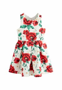Next REGULAR FIT - Vardagsklänning - red white flower print