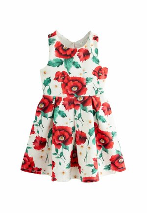 Next REGULAR FIT - Vapaa-ajan mekko - red white flower print