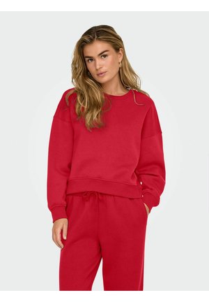 ONLBEST LIFE CREW NECK NOOS - Sweatshirt - true red