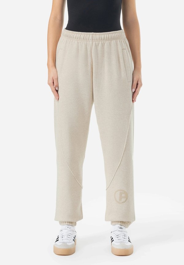 LESSI HIGH WAISTED - Tracksuit bottoms - washed light beige