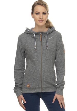 Tröja med dragkedja - dark grey