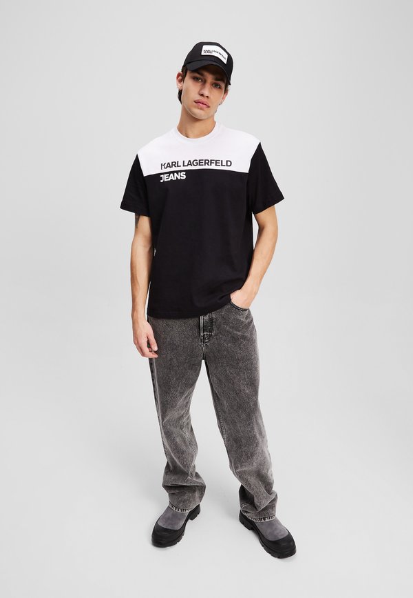 BLOCKED TEE - Print T-shirt3