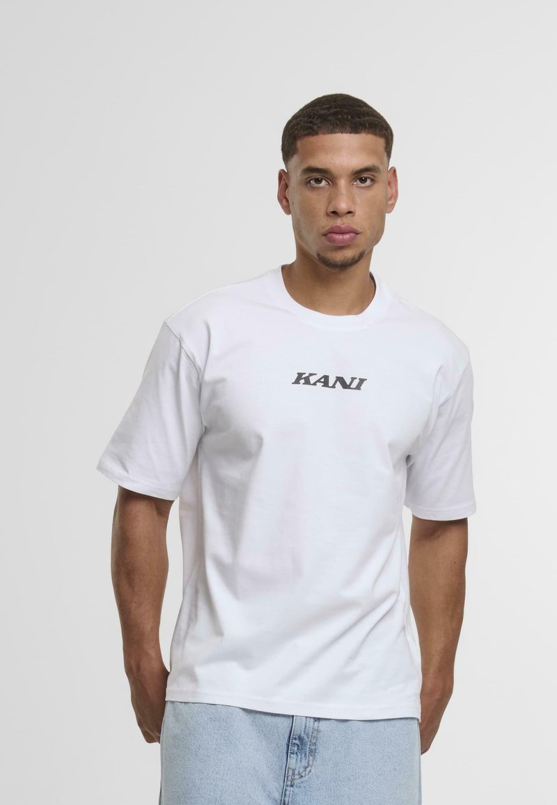 Karl Kani RETRO PATCH Print T-shirt white Zalando