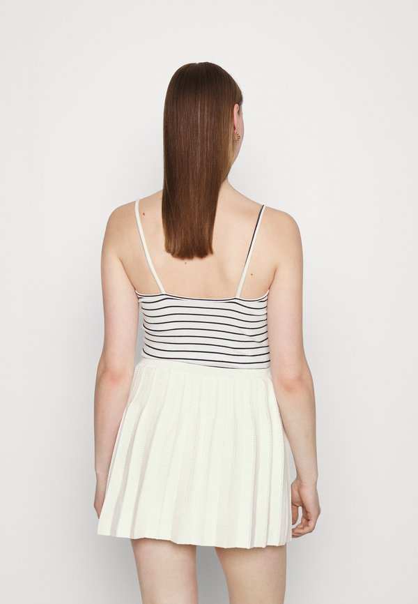 ONLNESSA  BUTTON STRIPE  - Top - night sky cloud dancer2