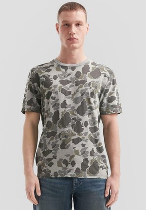 SOFT GEWASCHENES MIT ALLOVER-CAMOUFLAGE - T-shirt imprimé - dunkelgrau