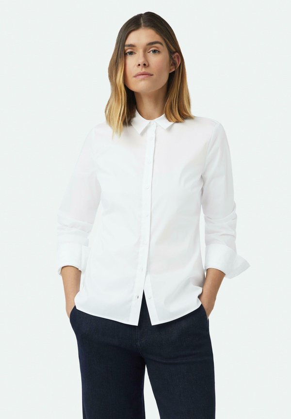 STRETCH - Hemdbluse - weiß