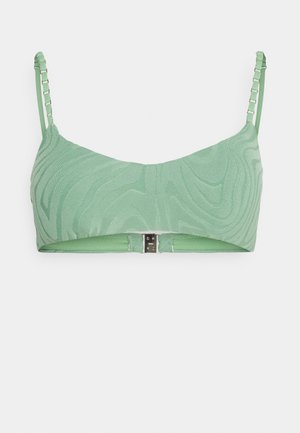 Seafolly SECOND WAVE BRALETTE - Sutien costum de baie din două piese - palm green
