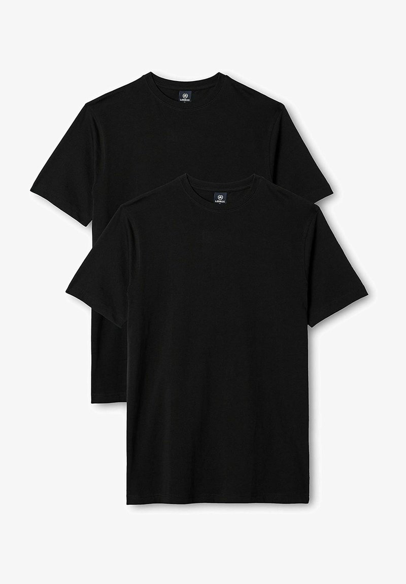 LERROS RUNDHALS DOPPELPACK REGULAR FIT - Basic T-shirt - black