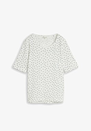 TOM TAILOR, TOM TAILOR T-SHIRT T-SHIRT MIT PUNKTEMUSTER - T-Shirt print - white small dot design
