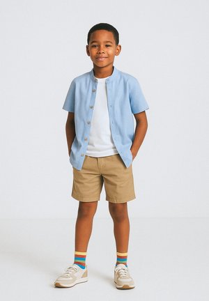OXFORD SET - Shorts - light blue stone