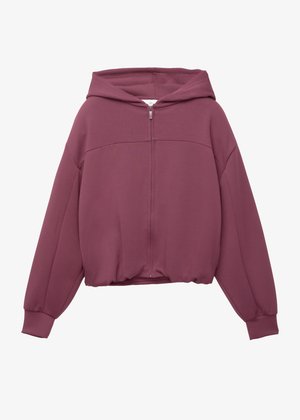 PULL&BEAR BALLOON - Mikina na zip - bordeaux