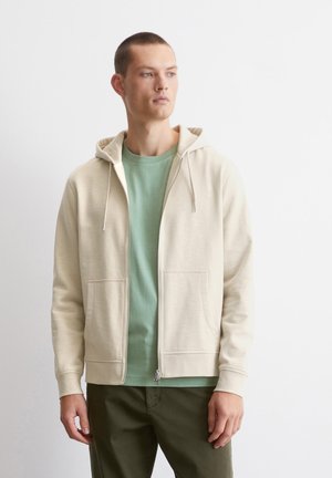 WITH HOOD LONG SLEEVE LOGO PRINT - Sweatshirt - gray silk