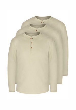 3 PACK - Long sleeved top - beige
