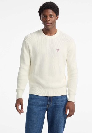 KLEINES LOGO-DREIECK - Strickpullover - weiß