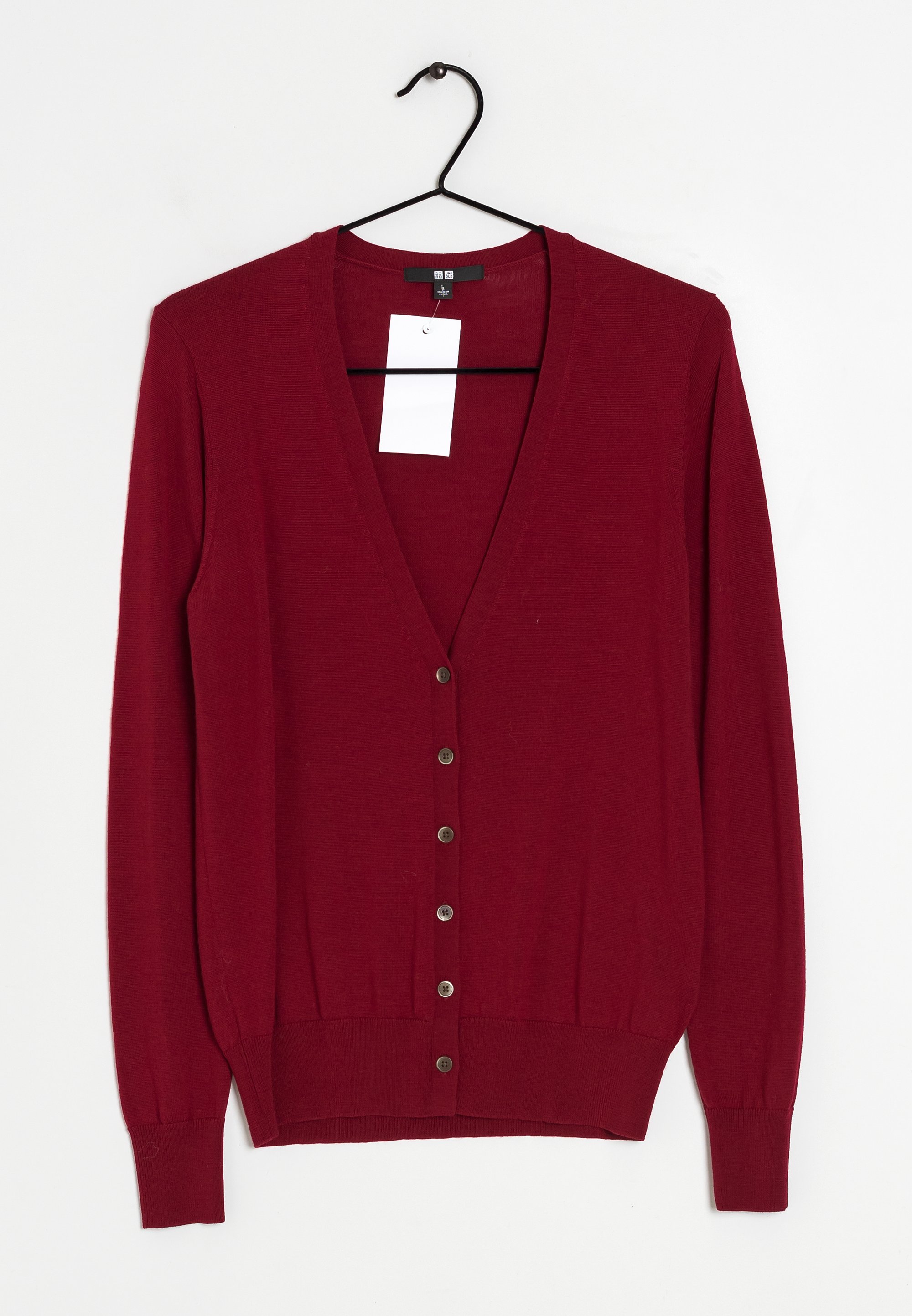 V Neck Cardigan Uniqlo Sweater Women's Long Sleeve Black