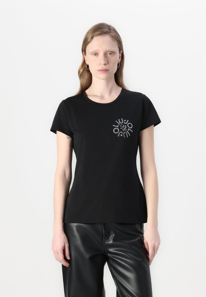 Bliwov Top Da Donna Nero Con Ricamo Occhiello, Manica Pipistrello, Girocollo, Estate Autunno, Taglia L - 3