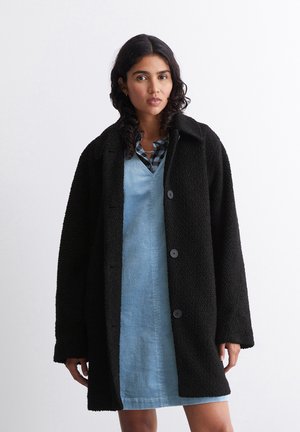 Marc O'Polo DENIM OUTDOOR CURLY WOOL - Klassisk kappa / rock - black