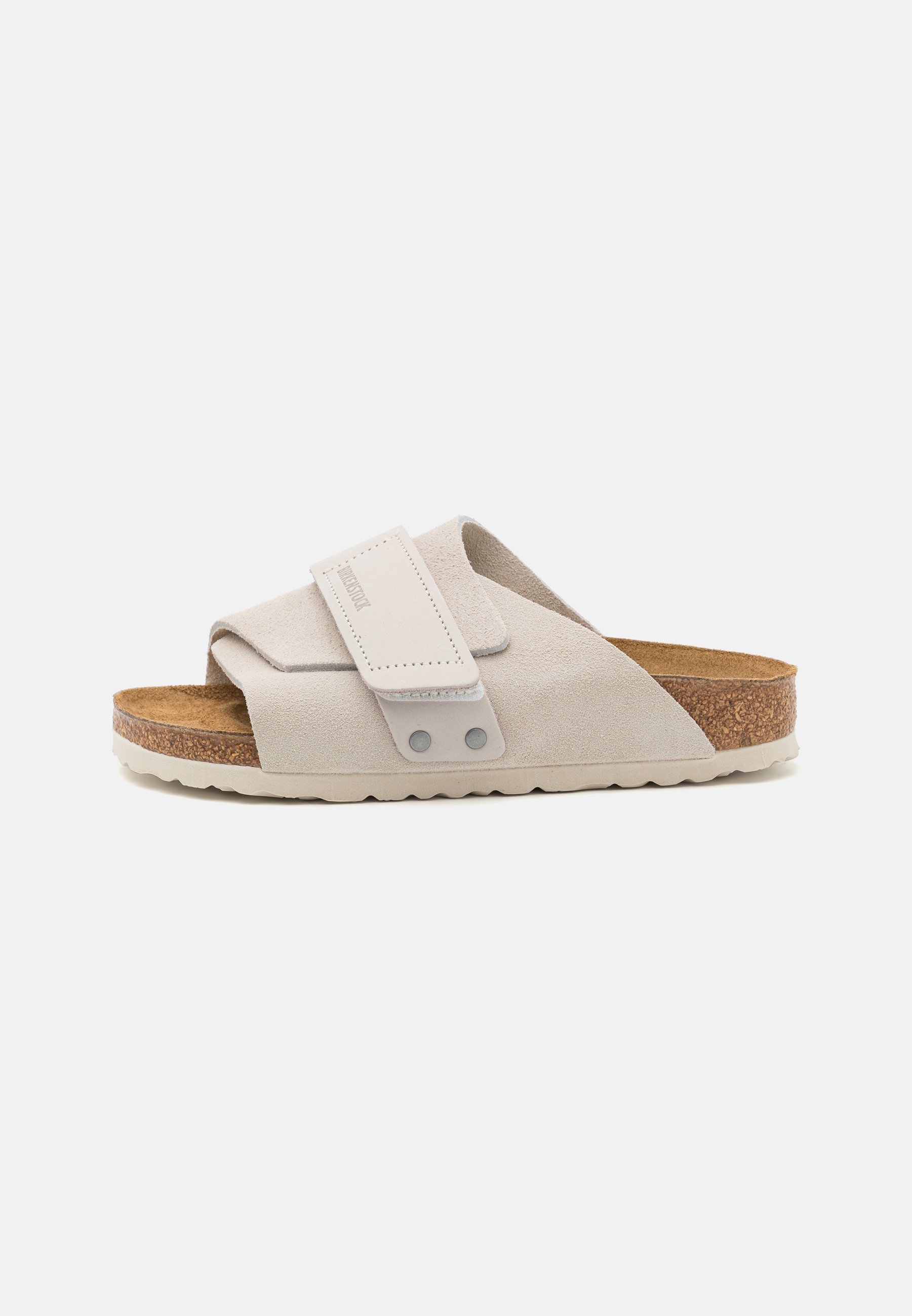 Birkenstock KYOTO NARROW UNISEX - Pantolette flach - antique white 