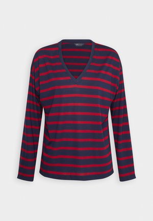 Marks & Spencer RELAX V NECK - Longsleeve - scarlet