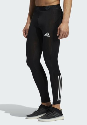 TECHFIT 3-STRIPES LONG TIGHTS - Leggings - black