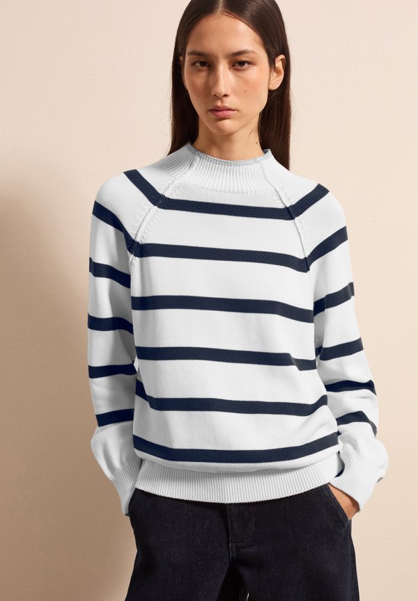 STRIPED WITH MOCK NECK - Strickpullover