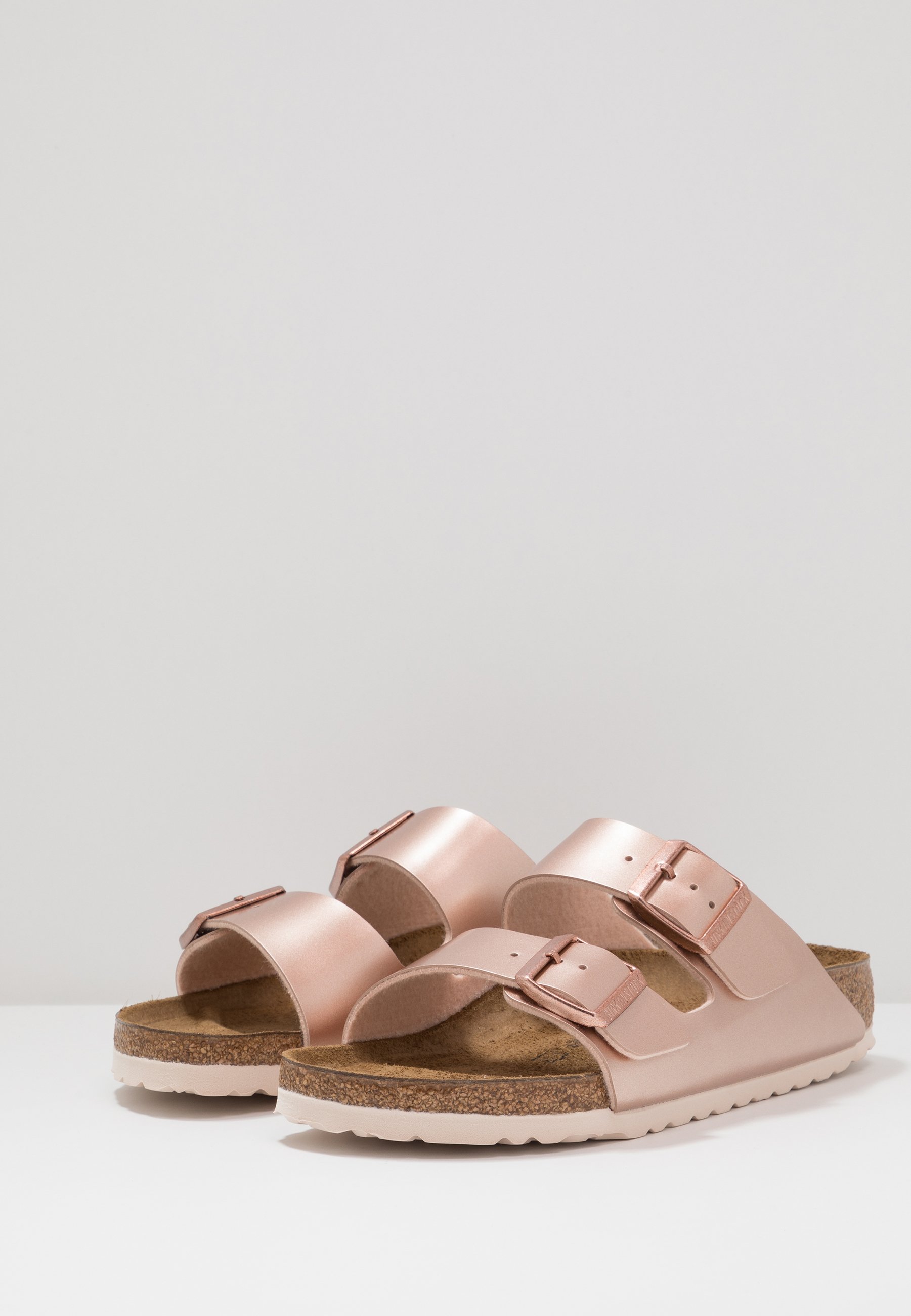 birkenstock arizona electric metallic copper