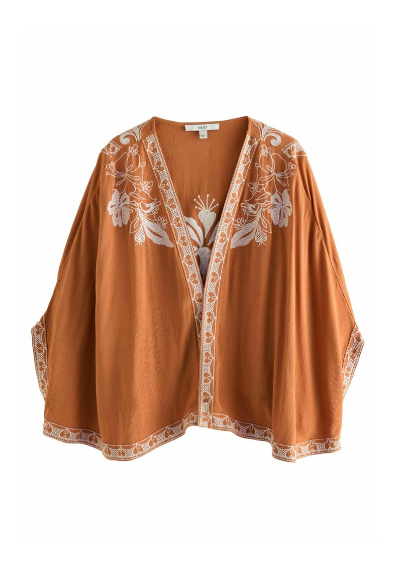 Next EMBROIDERED COVER-UP  - Nyári dzseki - rust brown