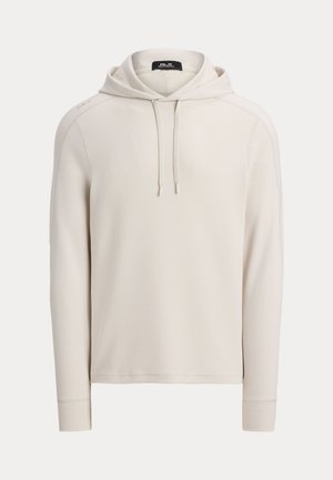 PERFORMANCE WAFFLE-KNIT HOODIE - Hoodie - ceramic white